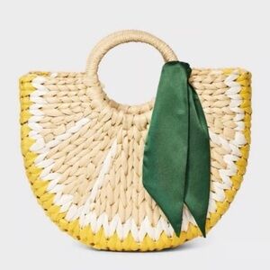 NWT Straw Lemon Bag - A New Day